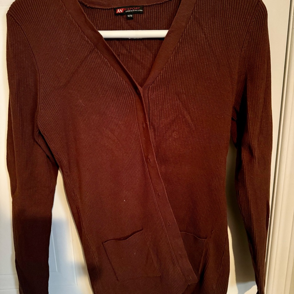 Jansport Women's Chocolate Cardigan Sweater